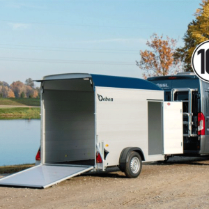 Debon Remolque furgón Cargo 148x295cm H:190cm 1,3t|Alu, Polybug|Tür|azul