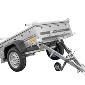 Einachsanhänger 750 kg 150×106 Garden Trailer 150 KIPP con Alu-Deckel-Nuevo